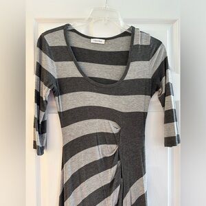 Calvin Klein Stripe Maxi Dress